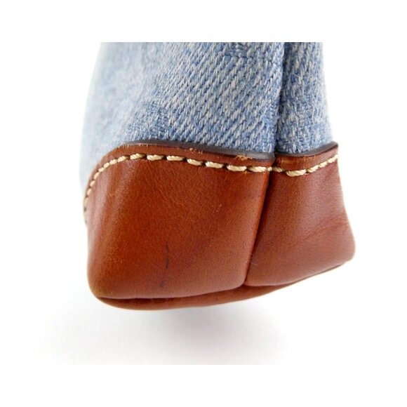 Dooney & Bourke Denim & Leather Coin Purse Pouch - Picture 13 of 14